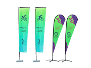 Flying banner fluorescent graphic